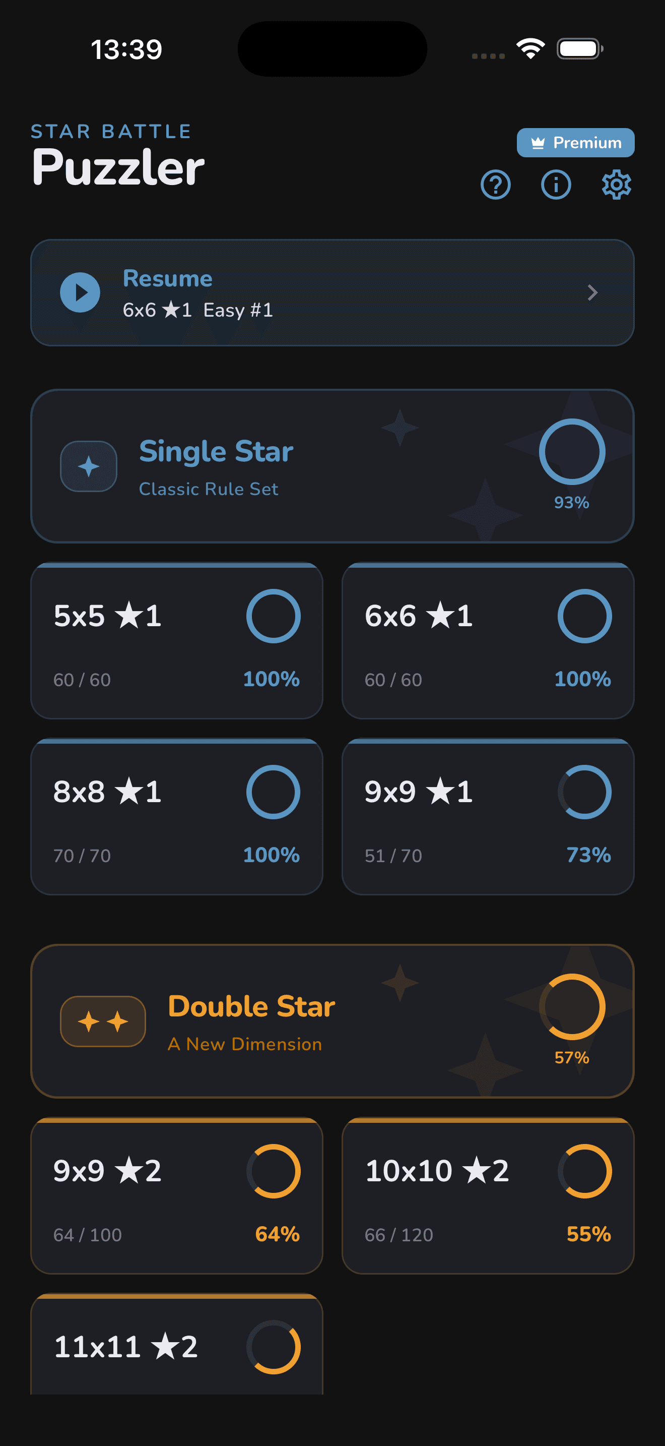 Level Selection