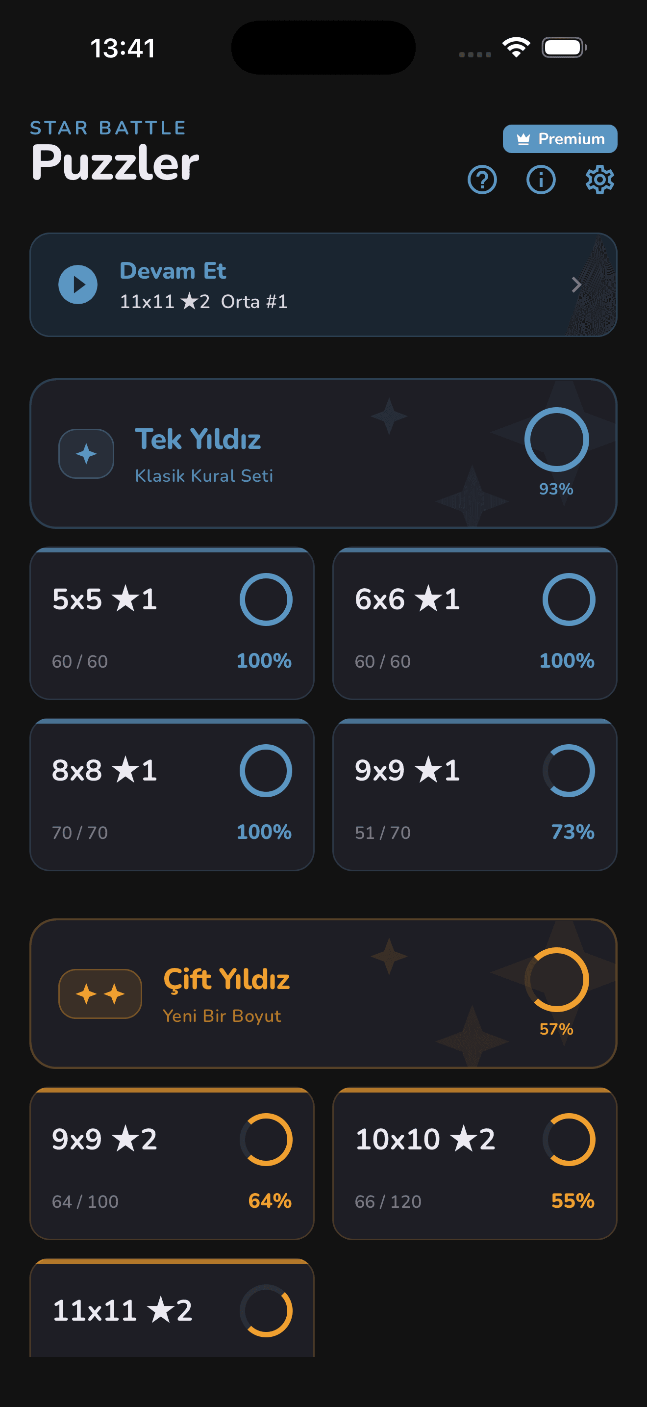 Seviye Seçimi